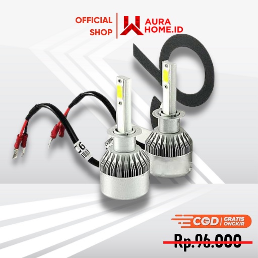 Lampu Mobil Headlight LED H1 COB 2 PCS / Lampu Mobil Depan Alya Agya Brio Ertiga Fortuner Satya Jeep