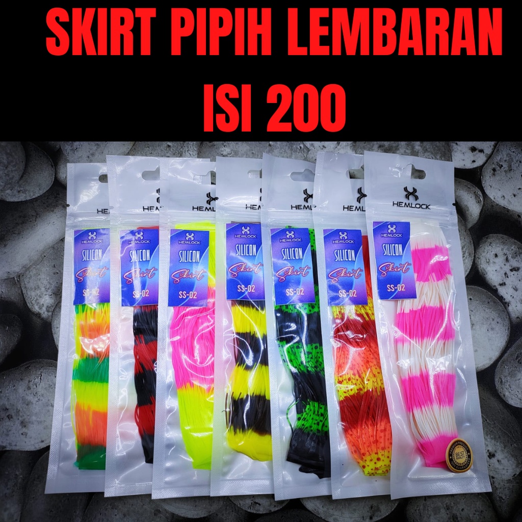 SKIRT PIPIH LEMBARAN RUMBAI jump frog soft frog slatter
