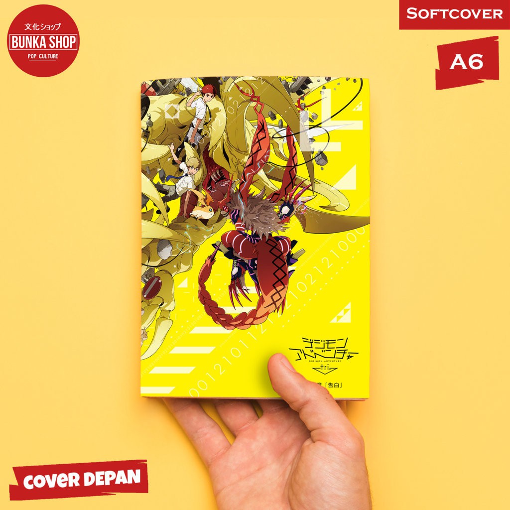 

Pocket Note Anime DIgimon Tri Yellow Softcover A6 Buku Tulis Catatan Murah