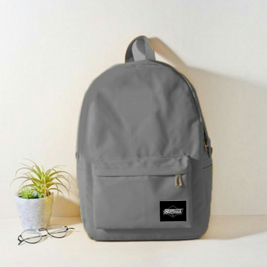 Tas Backpack Ransel Sekolah Stylish Polos Murah