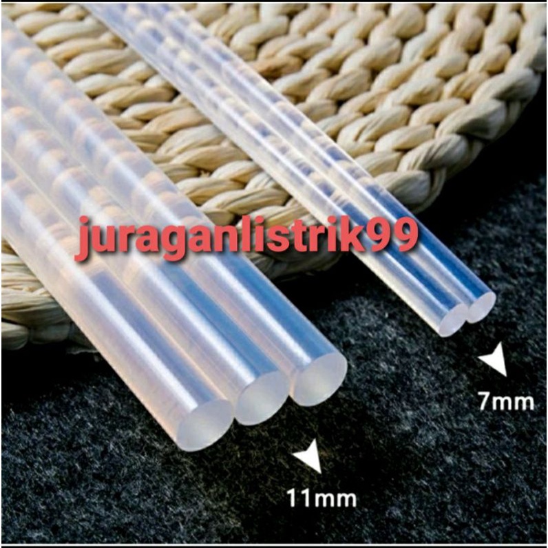 

Lem Bakar Besar Kecil Panjang 20CM ukuran 7MM &11MM/ Glue Stick Refill