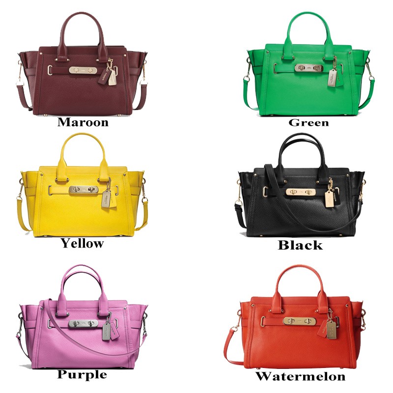 Tas Wanita Coach Swagger Pabble Original