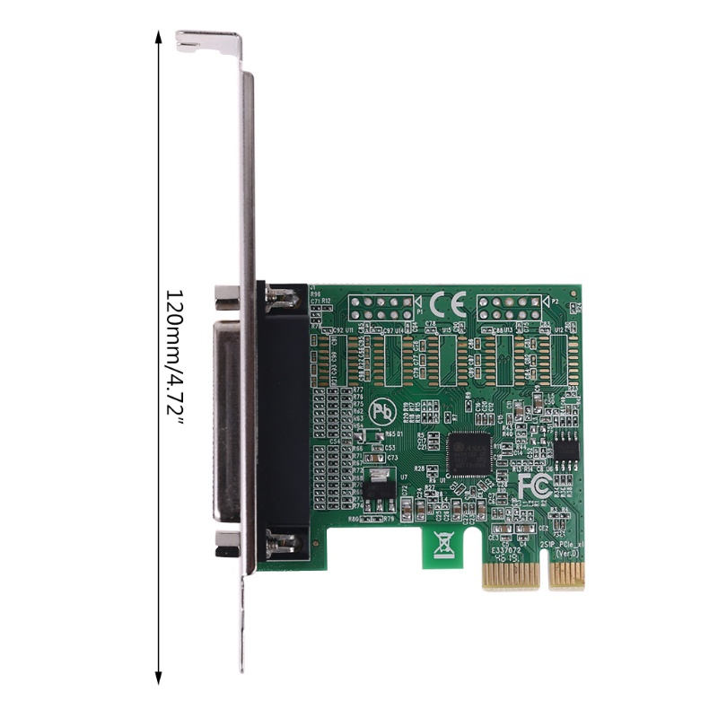 Btsg Paralel Port DB25 25Pin PCIE Riser Card LPT Printer Ke PCI-E Untuk Express Conver