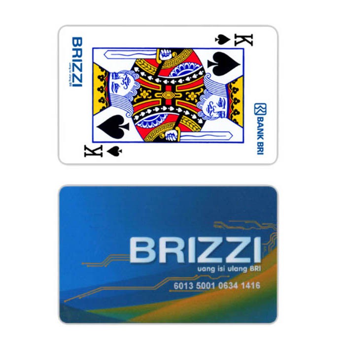 Kartu Remi King Kartu E-Money BRIZZI BRI Custom Card