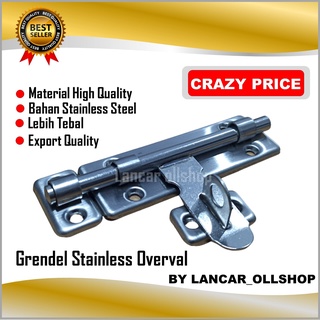 Grendel pintu stainless / grendel jendela / Slot Pintu / Slot Jendela 2 / 3 / 4 inch 6inch Grendel Overval Tebal Stainless Steel