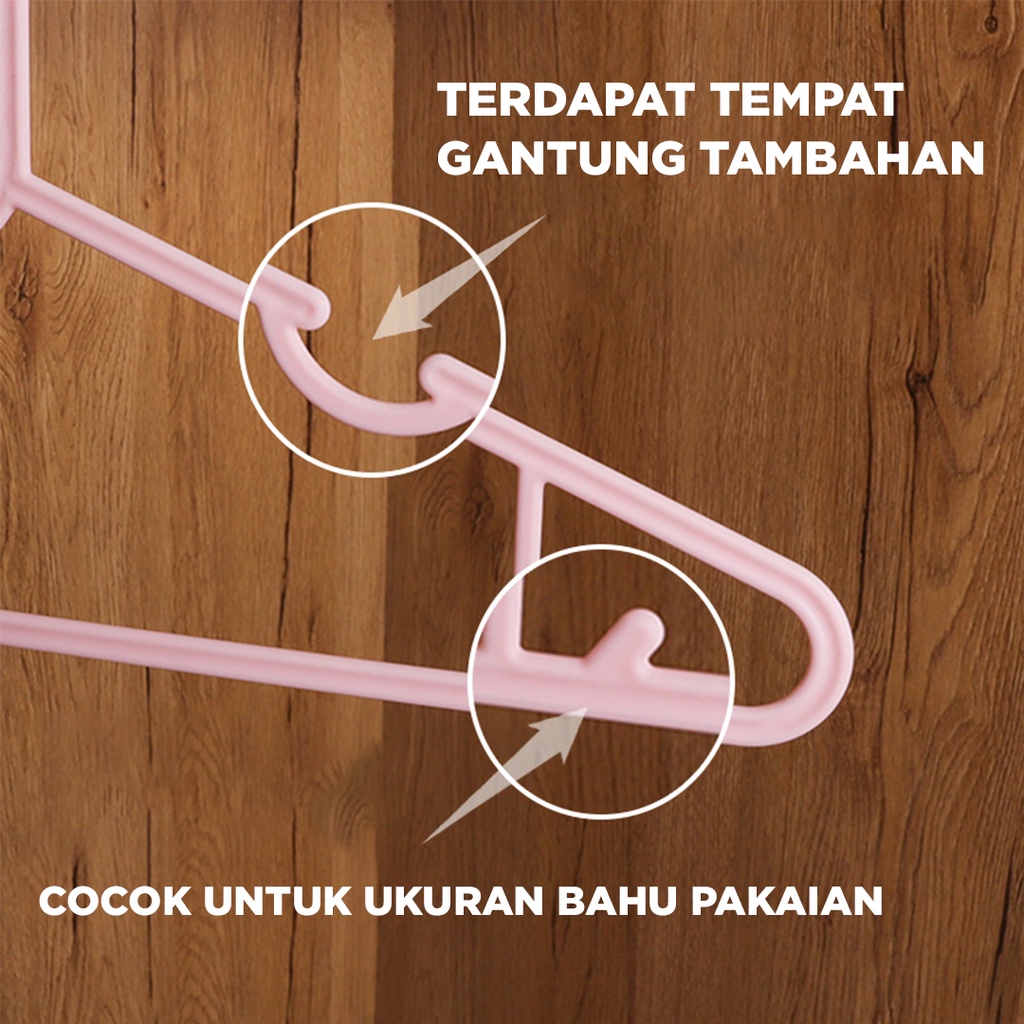 Gantungan Baju 10 pcs Clothes Hanger Gantungan Baju Celana Hanger