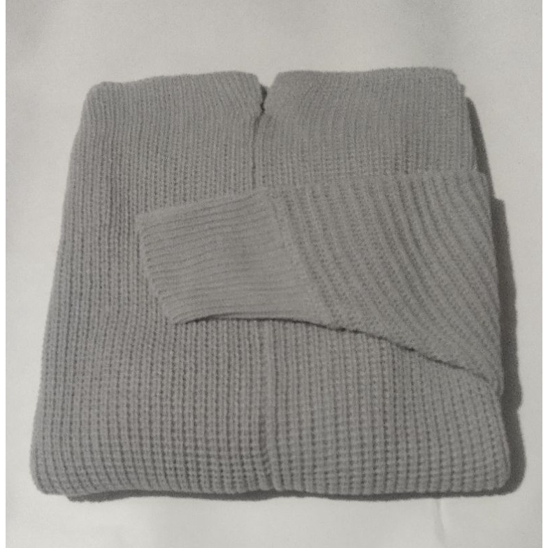 Cardigan Rajut OVERSIZE BATWING/Cardigan Rajut Wanita Tebal PREMIUM STORE09 MURAH-Abu muda