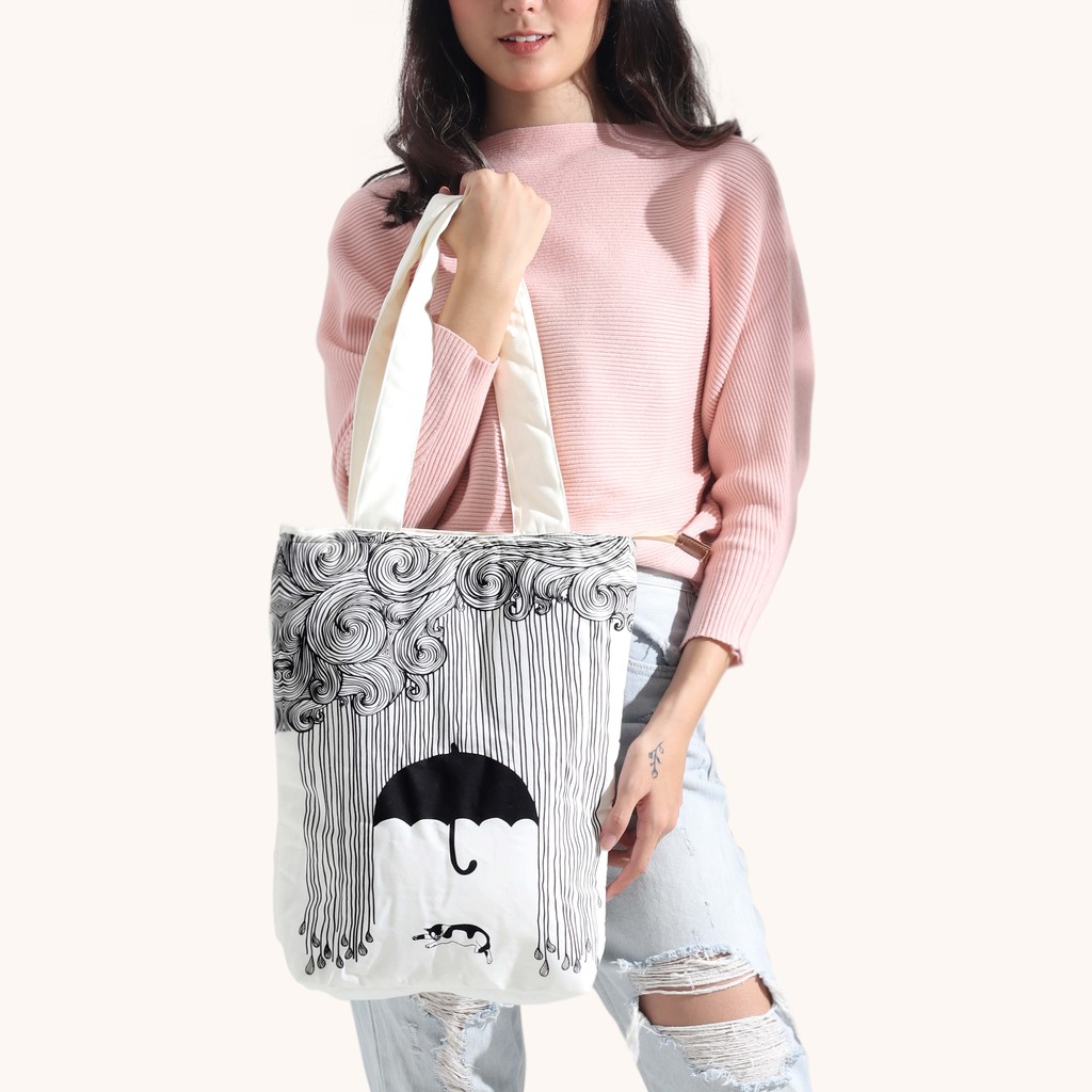 Tote Bag Kanvas Lazy