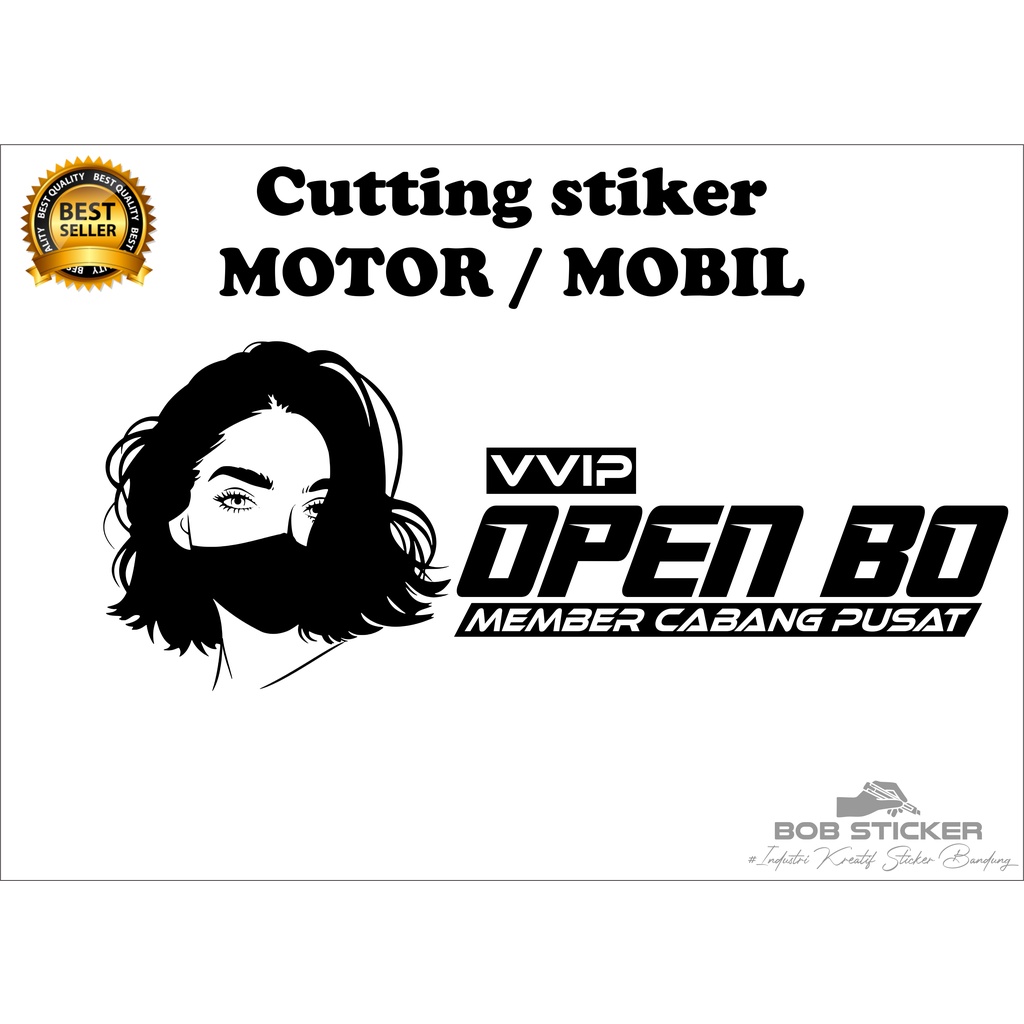 cutting sticker open bo michat, stiker motor open bo