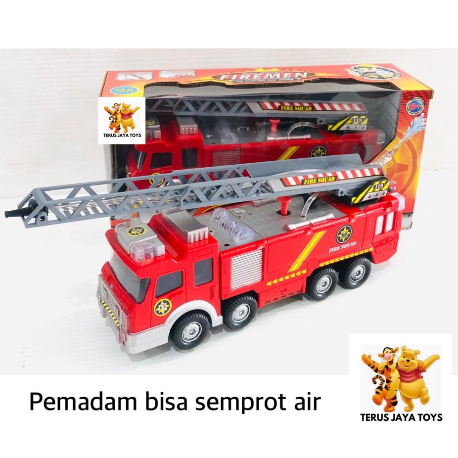 12351 terusjayatoys mainan  mobil  pemadam firemen truk 