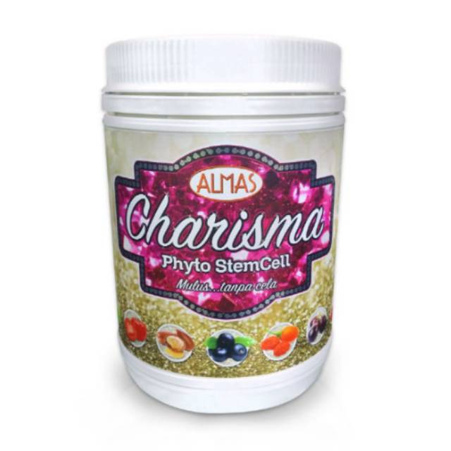 CHARISMA phyto stem cell ALMAS minuman suplemen kesehatan dan kecantikan kulit pinkgold daslym almas
