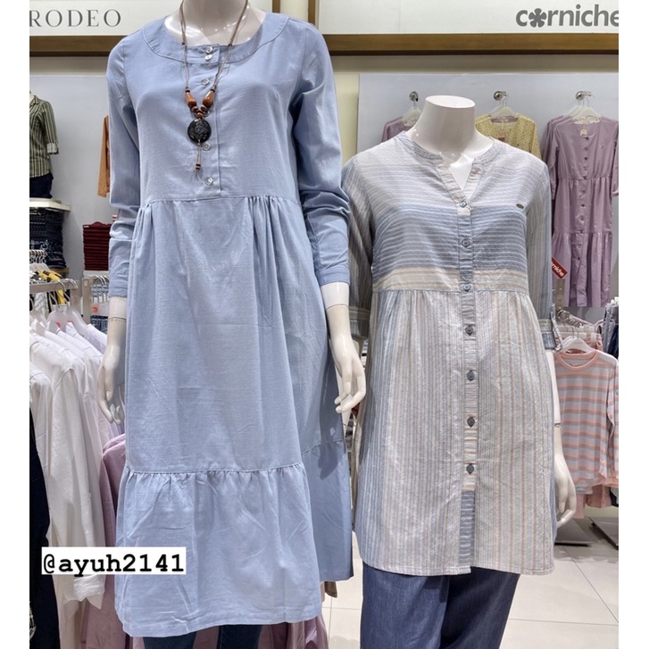 Atasan Janice Dress & Farah Blouse Wanita By Corniche size S-XXL