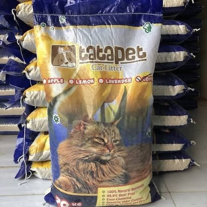 Jual Pasir Kucing Tatapet Gumpal Wangi Cat Litter 20kg Tata Pet Shopee Indonesia