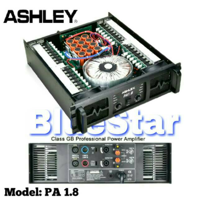 Power Amplifier ASHLEY PA 1.8 Professional ORIGINAL