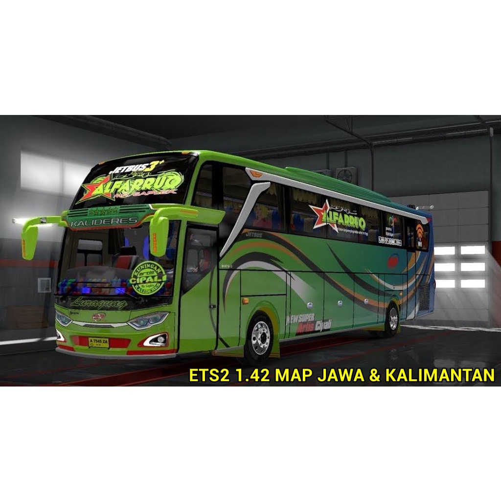 ETS2 1.42 Bus Truk Indonesia Map Jawa Kalimantan Game PC Laptop