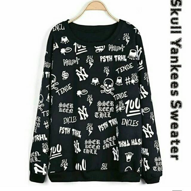 Skull yankes sweater