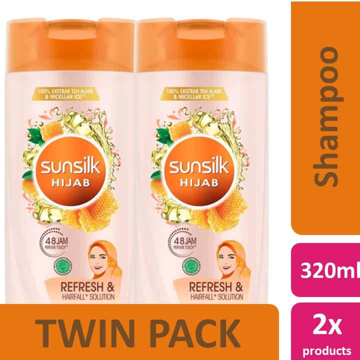 Sunsilk Hijab Recharge Shampoo Refresh & Anti Hairfall Solution 340ml Twin Pack