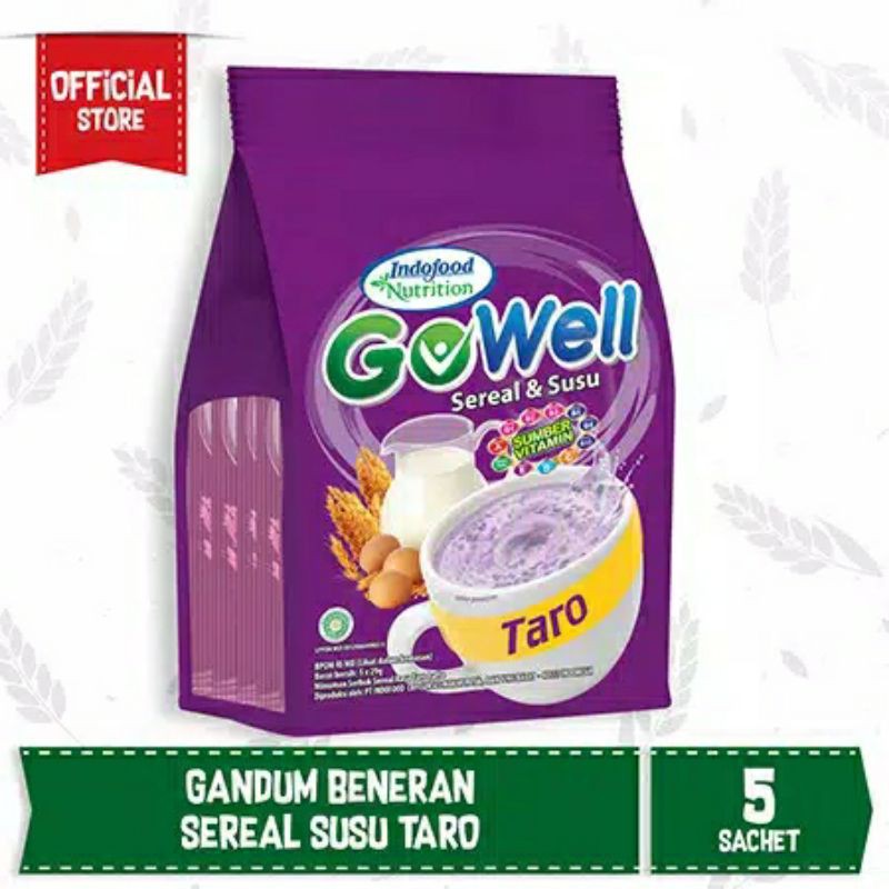 

GOWELL Sereal isi 5 Sachet Susu Taro