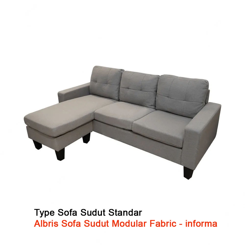 COVER SOFA SUDUT TYPE ALBRIS MODULAR ( BISA CUSTOM UKURAN ) - SS1295