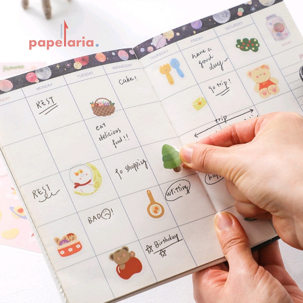 

[Papelaria.id] MURAH Stiker Deko Kelinci Beruang DIY Dekorasi Jurnal / Scrapbook