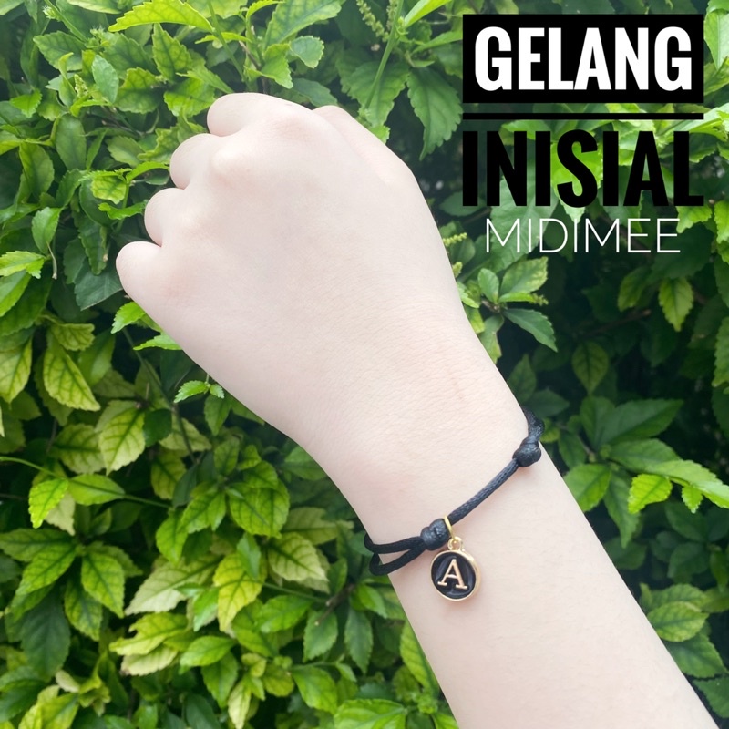 GELANG INITIAL NAMA KHUSUS HITAM