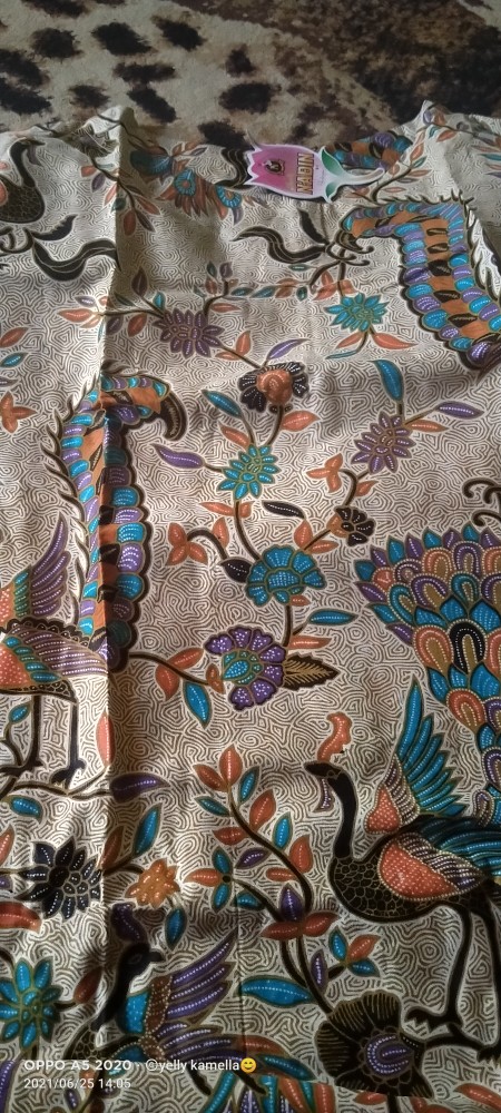 [ada Jumbo] Tunik Cindrawasih Batik Iriana Merak Papua Guvi Batik Casual Kantor Midi Muslim Kerja