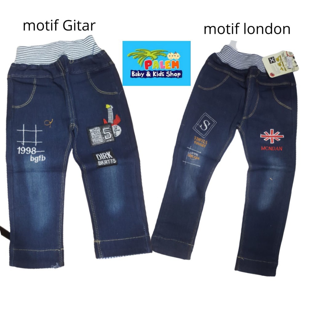 Celana Panjang Jeans Anak Cowok (3-6 tahun)