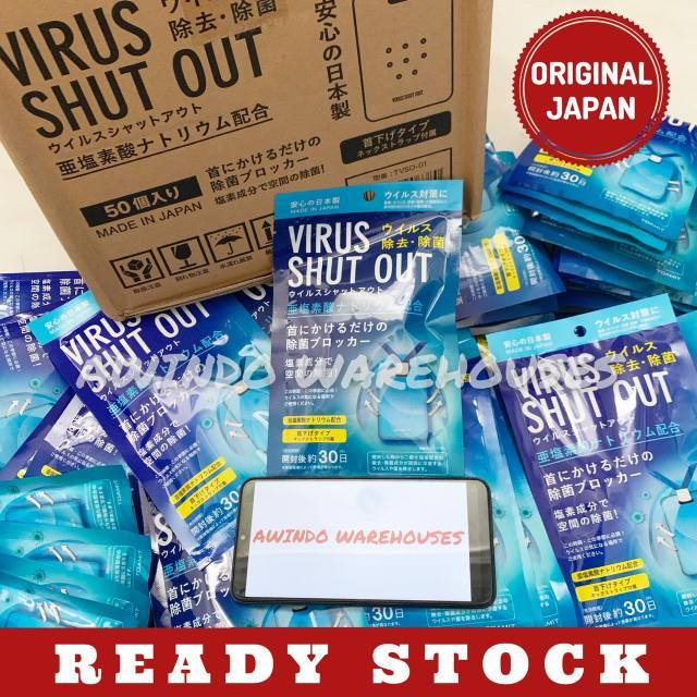 READY VIRUS SHUT OUT ORIGINAL TOAMIT JAPAN PENANGKAL ANTI VIRUS BAKTERI ORIGINAL