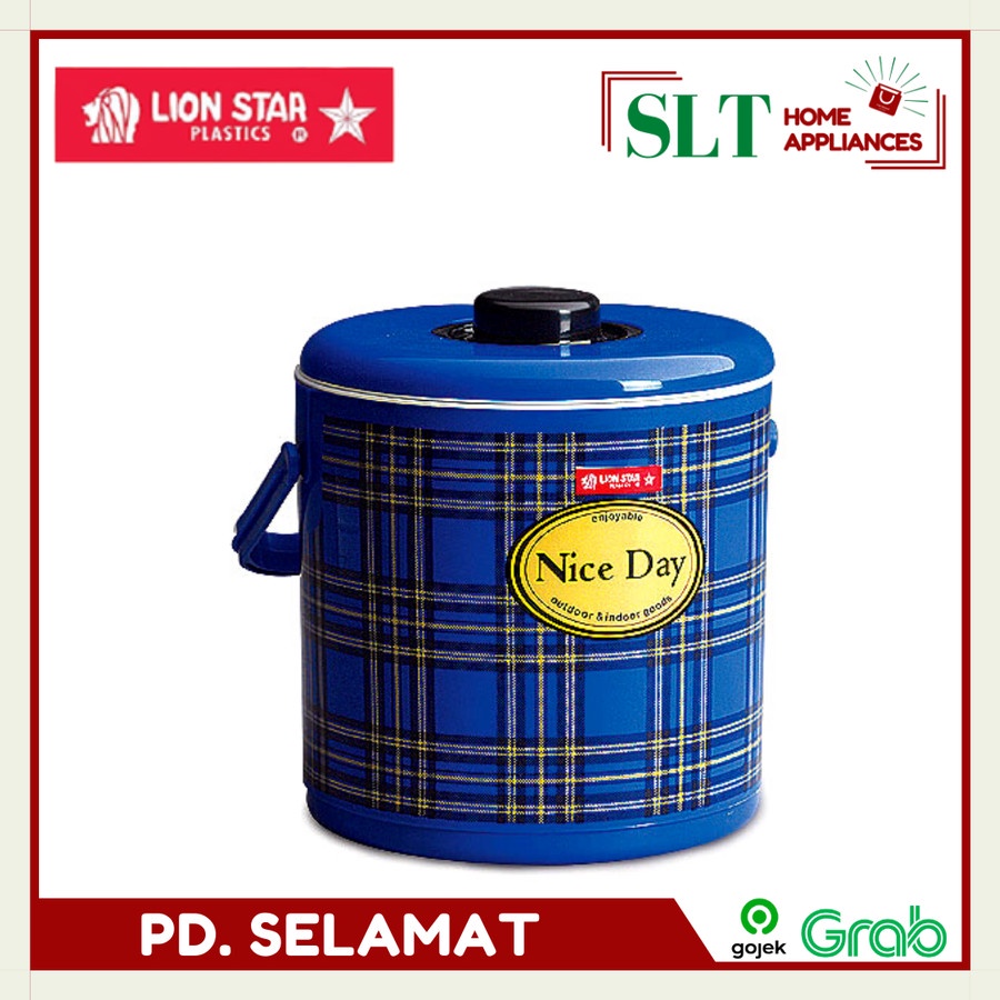 Termos Nasi dan Es Batu Kapasitas 6 Liter dengan Bahan Plastik Tahan Lama