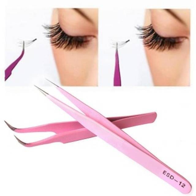 Pinset Bulu Mata Eyelash / Penjepit Bulu Mata Untuk Extention / Penjepit Multifungsi /  Pinset bulu mata extension