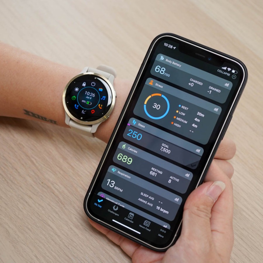 GARMIN Venu 2S GPS Wi-Fi Running Smartwatch - Garansi Resmi