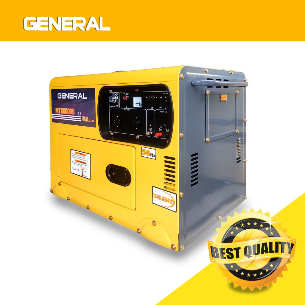 GENERAL MT6800GS Genset Generator Power Suply Tenaga Diesel Silent 5000 Watt gen Set Listrik