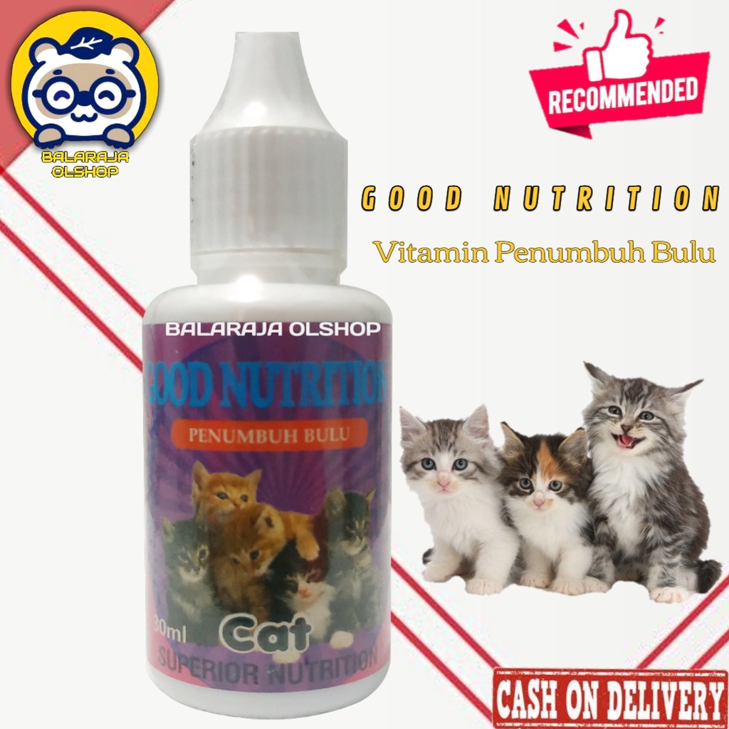 VITAMIN PENUMBUH BULU KUCING DEWASA DAN KITTEN GOOD NUTRITION 30ML