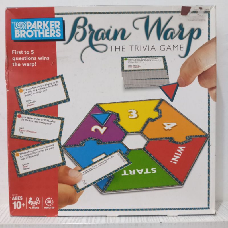 ori original brain warp parker brothers the trivia card cards kartu game mainan mengasah otak montessori inteligent inteligen skill family pack keluarga tim hadiah kado ultah anak cowok cewek laki perempuan team