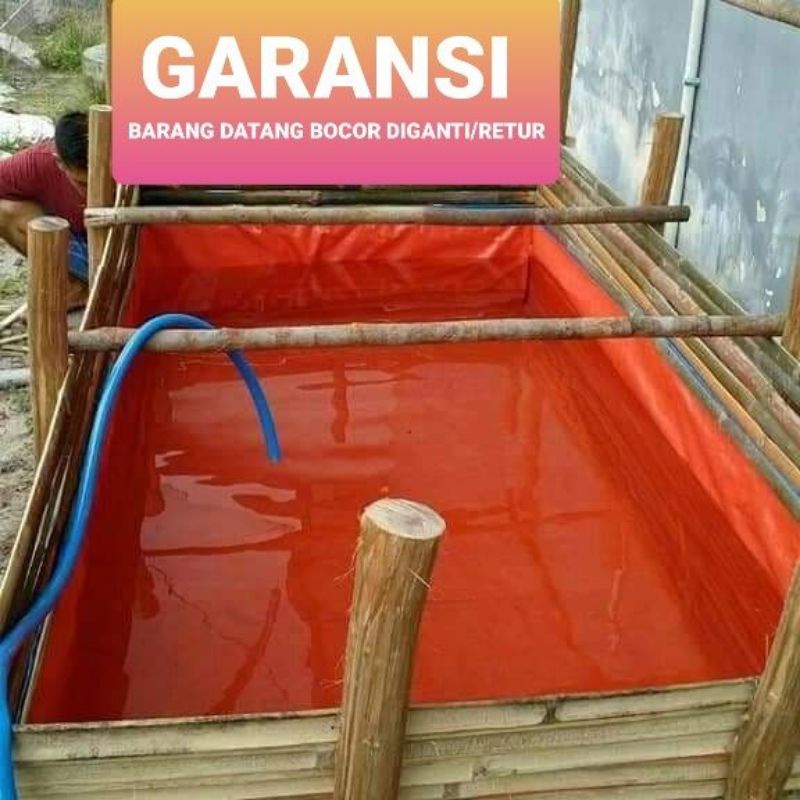 terpal kolam ikan 250x100x50 a12 tebal 100x250x50