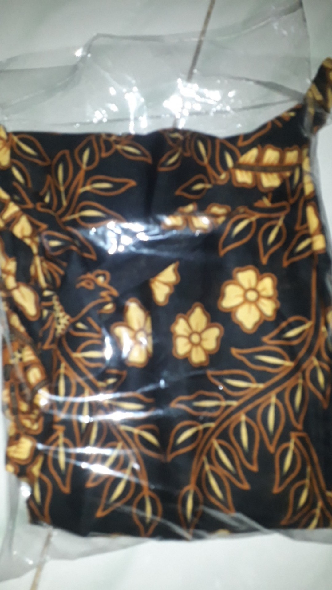 Ruzza Batik Couple Motif Cendrawasih Maura Seragam Sarimbit Coklat Hitam Sogan Size M L Xl