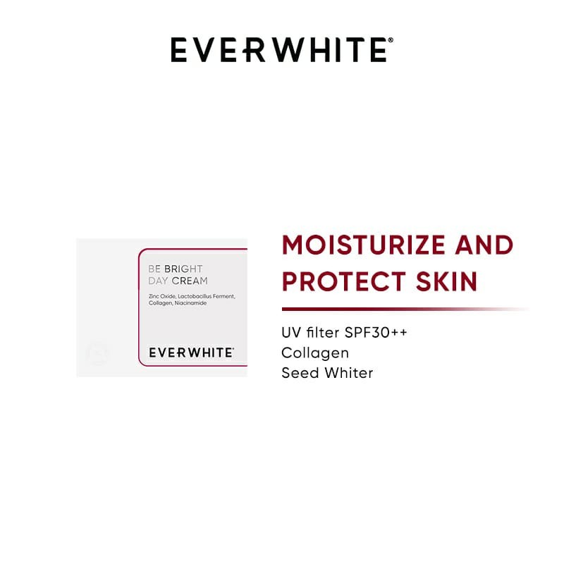 Everwhite Be Bright Day Cream Krim Siang Melembutkan Mencerahkan Wajah Kencang