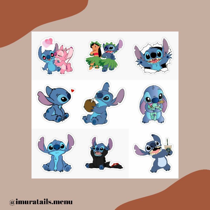 49pcs Sticker Tumblr Stitch