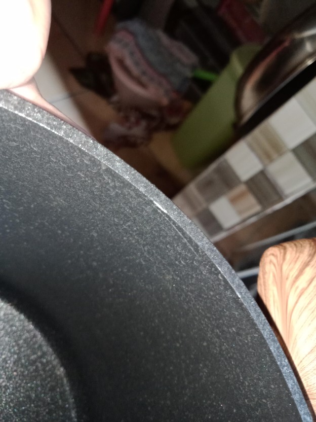 Yoshikawa Mj1212 20cm Panci Tinggi Marble Tutup Kaca Fry Wok ( Iop-3 )