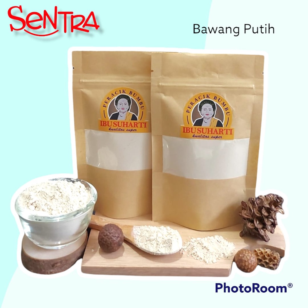 

(BUMBU DAPUR REMPAH-REMPAH) IBU SUHARTI - BAWANG PUTIH BUBUK MURNI / PURE GARLIC POWDER KUALITAS PREMIUM