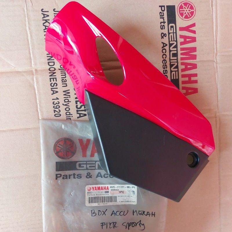 Tutup Box Accu Aki Merah VRC FIZR FIZ R FIZ-R Vega Original Genuine Yamaha 4US-F1721-00-P1