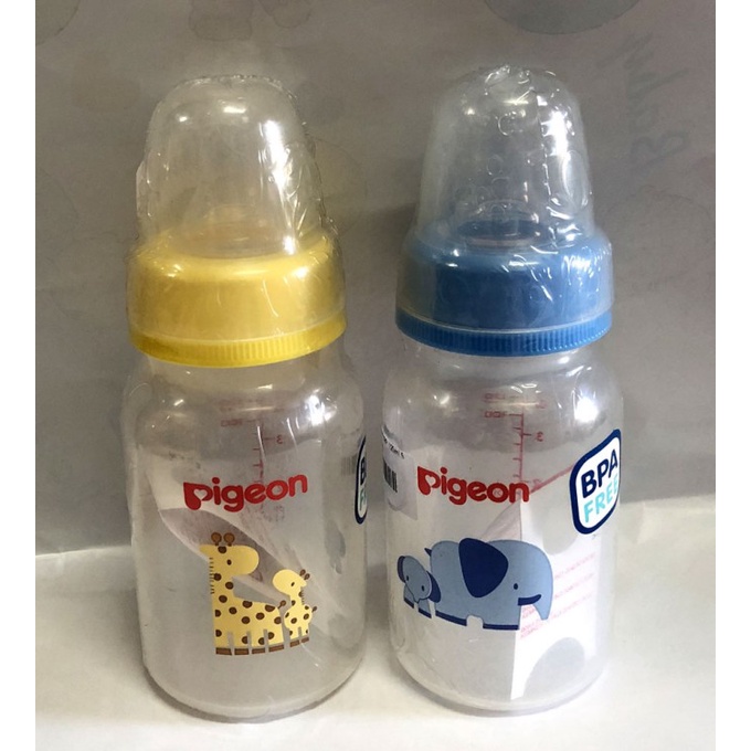 Botol Susu Bayi Pigeon Bulat Plastik (TANPA Box)