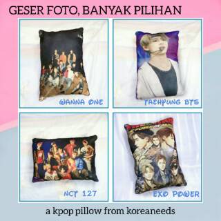  CUCI GUDANG restock 30x40 BANTAL KPOP  FOTO ALL EXO BTS 