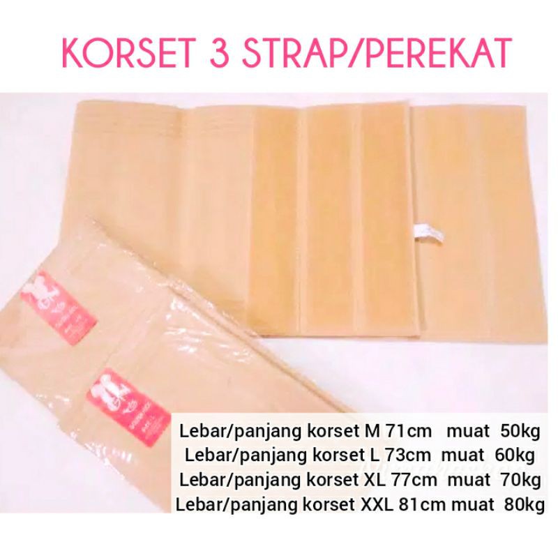 Korset Pelangsing Perut Glambir/ Korset ibu maternal / korset ibu melahirkan Model Strap/Perekat