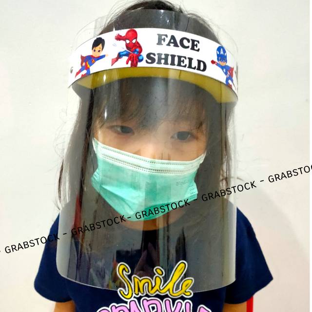 Face Shield Anak Buka Tutup Gambar Karakter