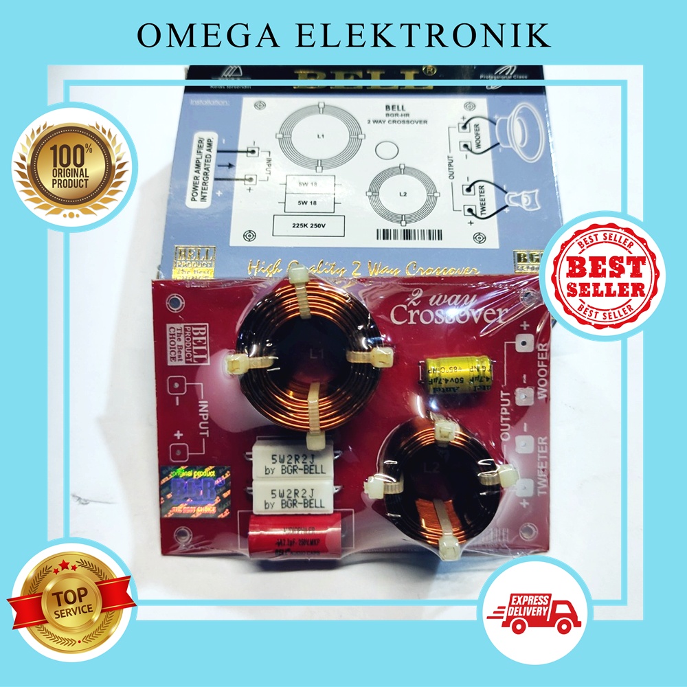 Crossover 2 way BELL /Crossover Pasif 2 way Bell