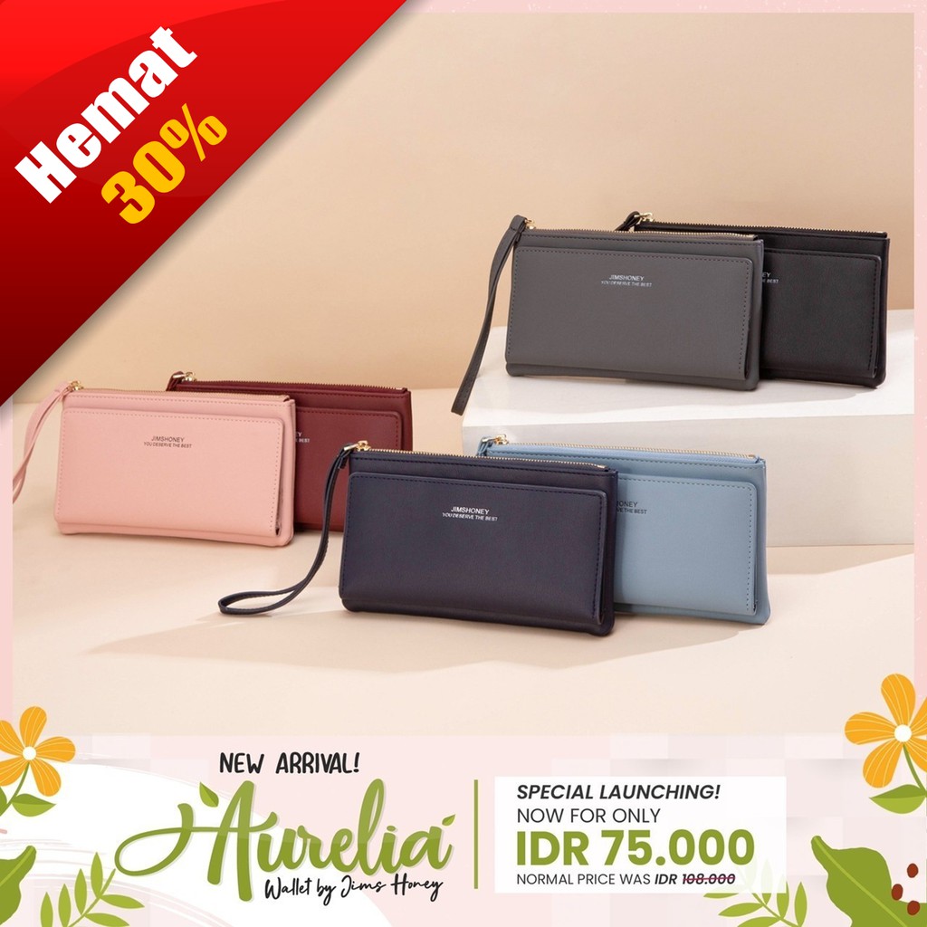 Aurelia Wallet by Jims Honey | Dompet Panjang Wanita