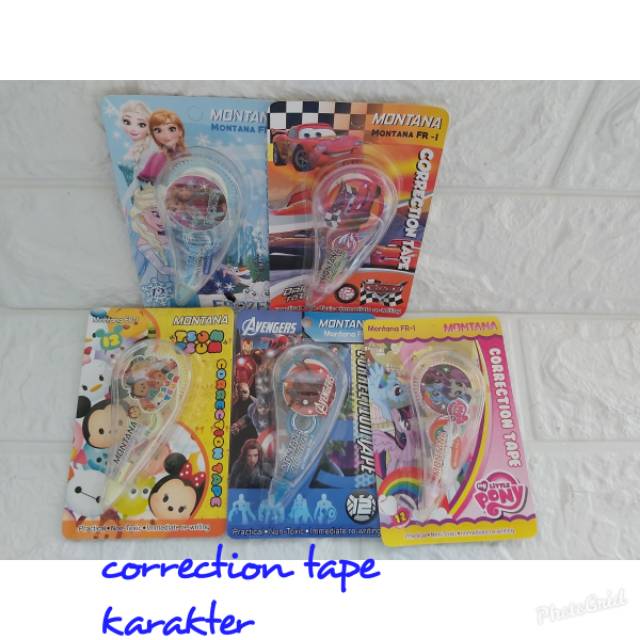 

Corretion tape/tip-ex kertas karakter