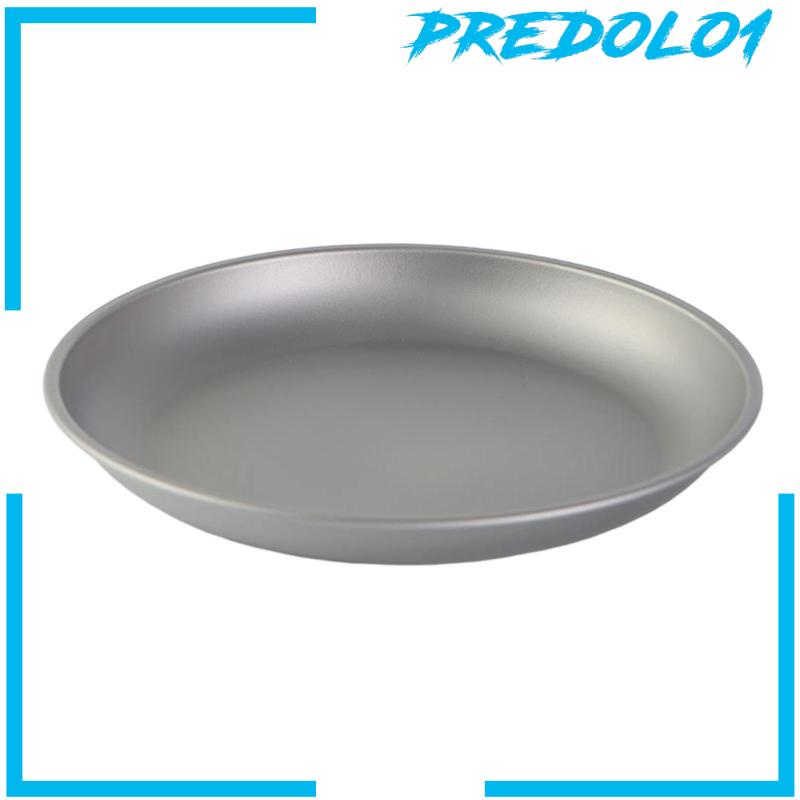 (Predolo1) Piring Buah Bentuk Bulat Bahan Titanium Untuk Piknik / Bbq