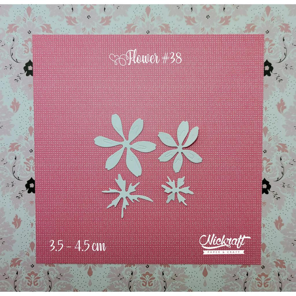 

FLOWER #38 - Hiasan Scrapbook Jurnal Bunga Kertas Die Cut
